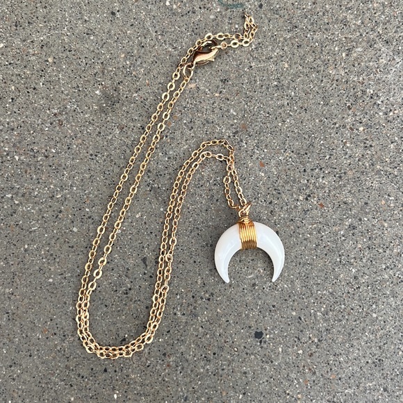 Jewelry - Local Artisan Made Crescent Moon Necklace